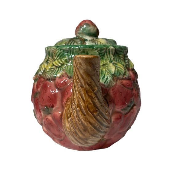 Takahashi Kitchen Takahashi Hand Painted Strawberry Teapot Vintage